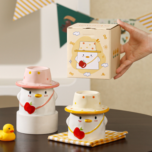 Duck-Shaped Coffee Mug – Creative Ceramic Mug