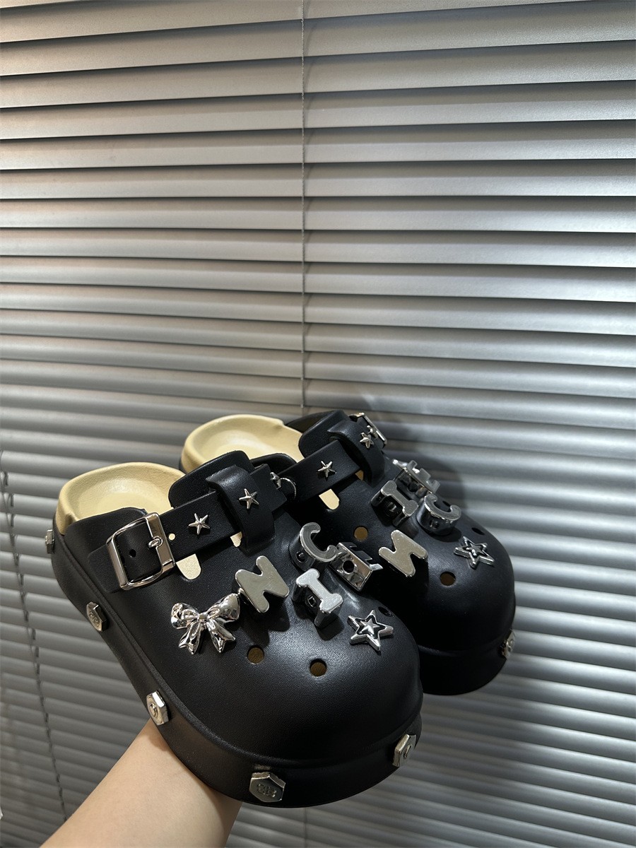 Women’s 5cm Platform Closed-Toe Clogs Summer Slip-On Sandals