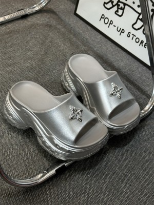 Women’s Trendy 9cm Platform Slippers Thick Sole Summer Sandals